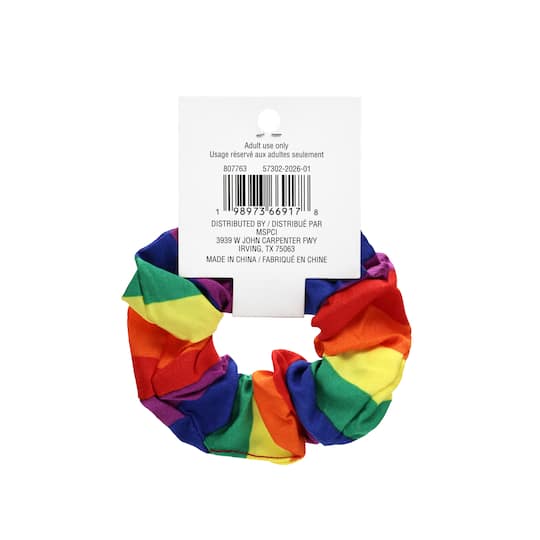 Pride Rainbow Stripes Hair Scrunchie by Celebrate It™